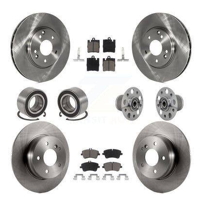 Kit de patins et rotors de frein, roulement de moyeu avant et arrière, 10 pièces, pour Mercedes-Benz C35