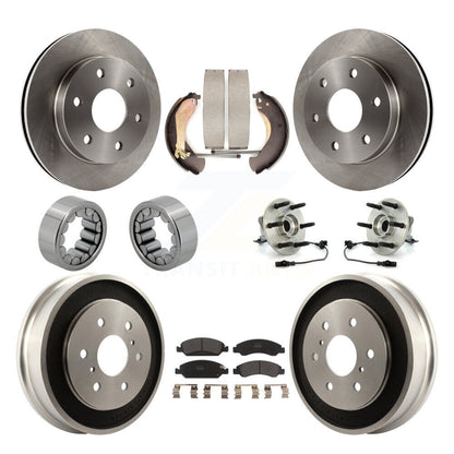 Kit de patins de rotor de frein à disque, roulement de moyeu avant et arrière (10 pièces) pour GMC Sierra 150