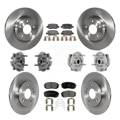 Kit de rotors et plaquettes de frein à disque, roulements de moyeu avant et arrière (10 pièces) pour Kia Seltos