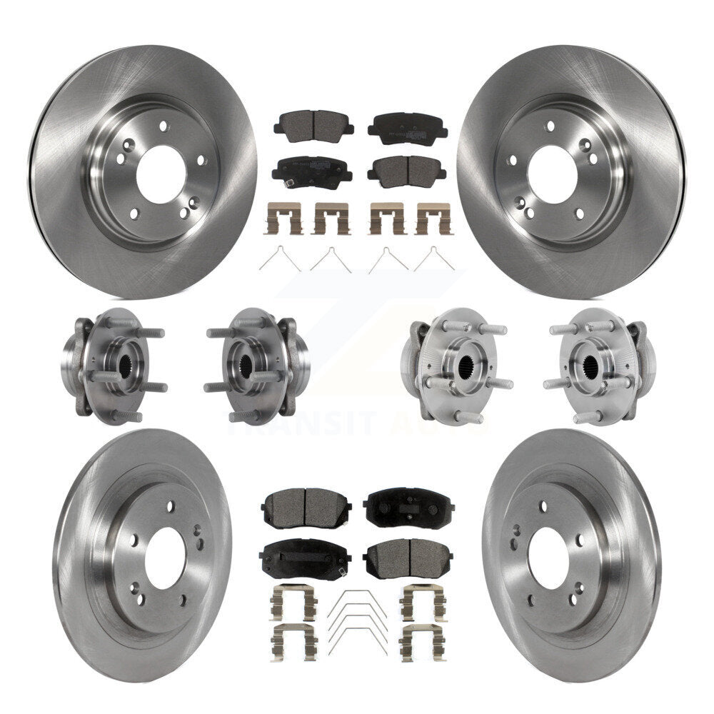 Kit de plaquettes de Rotor de frein à disque, roulement de moyeu avant et arrière (10 pièces) pour Hyundai Kona AW 2022