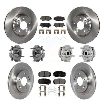 Kit de plaquettes de Rotor de frein à disque, roulement de moyeu avant et arrière (10 pièces) pour Hyundai Kona AW 2022