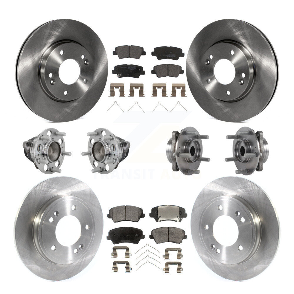 Kit de Rotor et plaquettes de frein à disque, roulement de moyeu avant et arrière (10 pièces) pour Hyundai Veloste