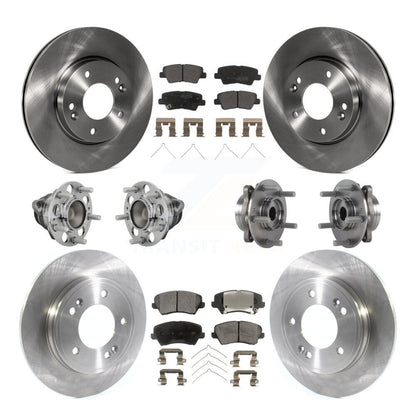 Kit de Rotor et plaquettes de frein à disque, roulement de moyeu avant et arrière (10 pièces) pour Hyundai Veloste