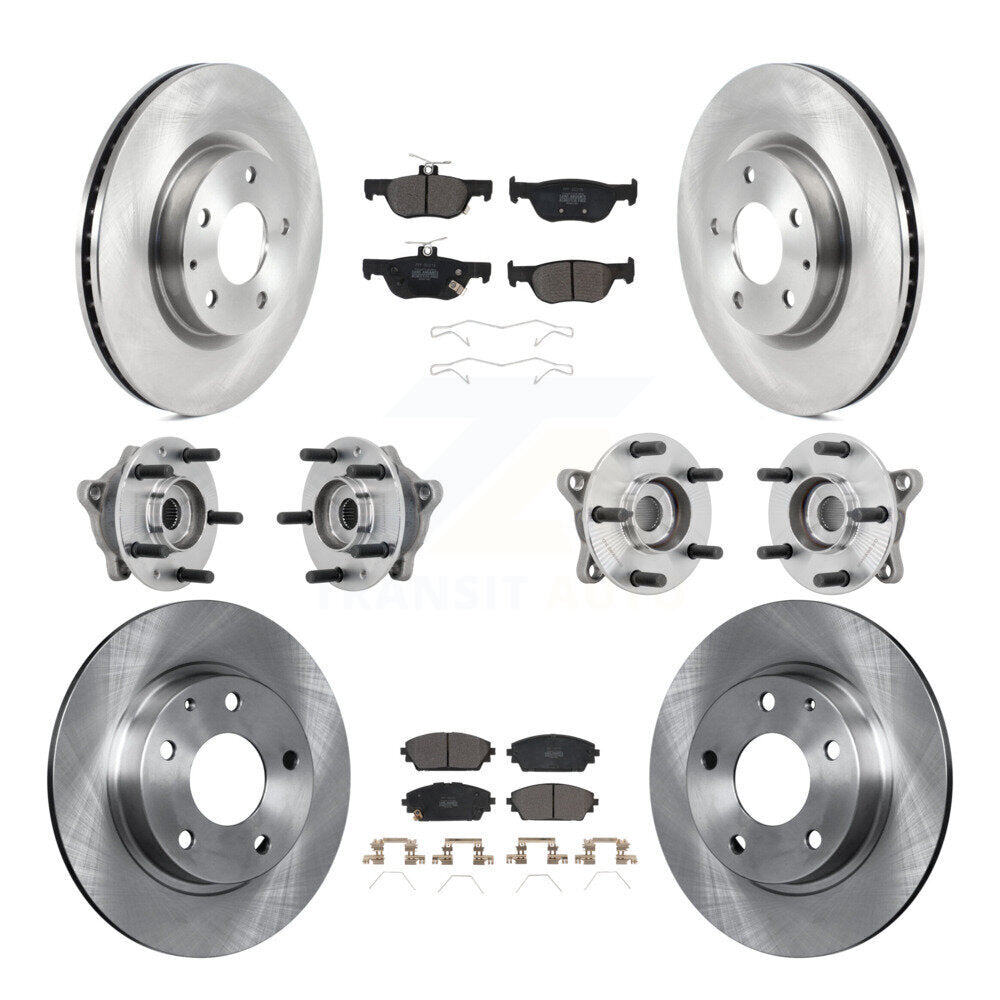 Kit de plaquettes de rotor de frein à disque, roulement de moyeu avant et arrière (10 pièces) pour Mazda 3 AW 2021 – 2022