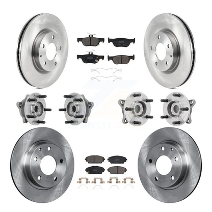 Kit de plaquettes de rotor de frein à disque, roulement de moyeu avant et arrière (10 pièces) pour Mazda 3 AW 2021 – 2022