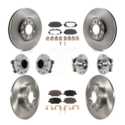 Kit de Rotor et plaquettes de frein à disque, roulement de moyeu avant et arrière (10 pièces) pour Jeep Compass FW