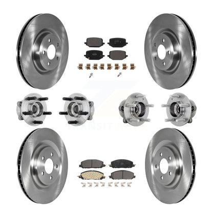 Kit de plaquettes de Rotor de frein à disque de roulement de moyeu avant et arrière (10 pièces) pour Lincoln Aviator pour