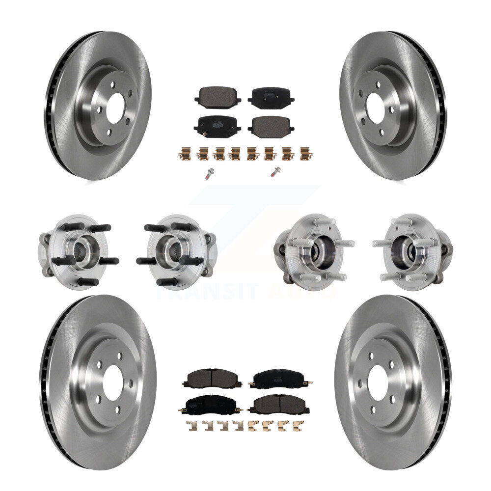 Kit de plaquettes de rotor de frein, roulement de moyeu avant et arrière (10 pièces) pour Lincoln Aviator AW 20-22