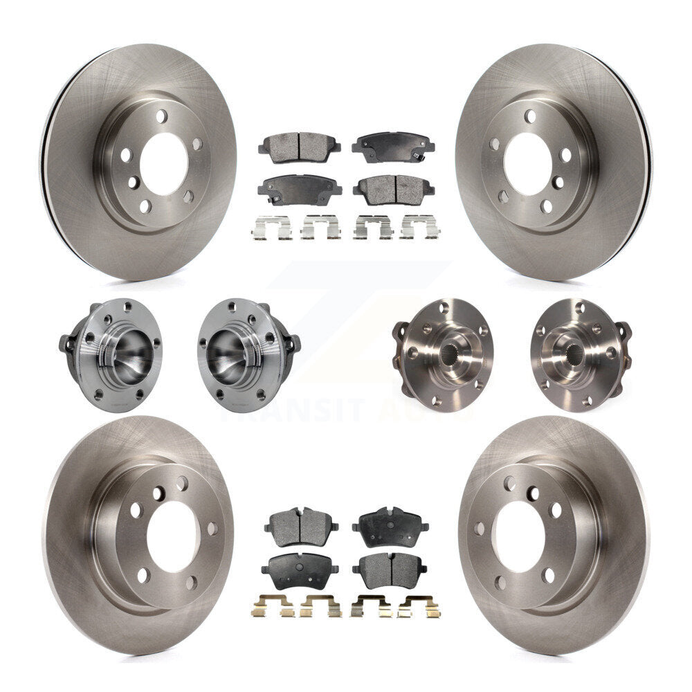 Kit de rotor et de plaquettes de frein à disque, roulement de moyeu avant et arrière (10 pièces) pour Mini Cooper Pacema