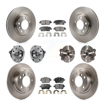 Kit de rotor et de plaquettes de frein à disque, roulement de moyeu avant et arrière (10 pièces) pour Mini Cooper Pacema