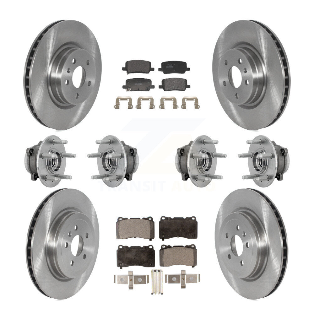 Kit de rotor et de plaquettes de frein à disque, roulement de moyeu avant et arrière (10 pièces) pour Tesla X 2017 – 2019