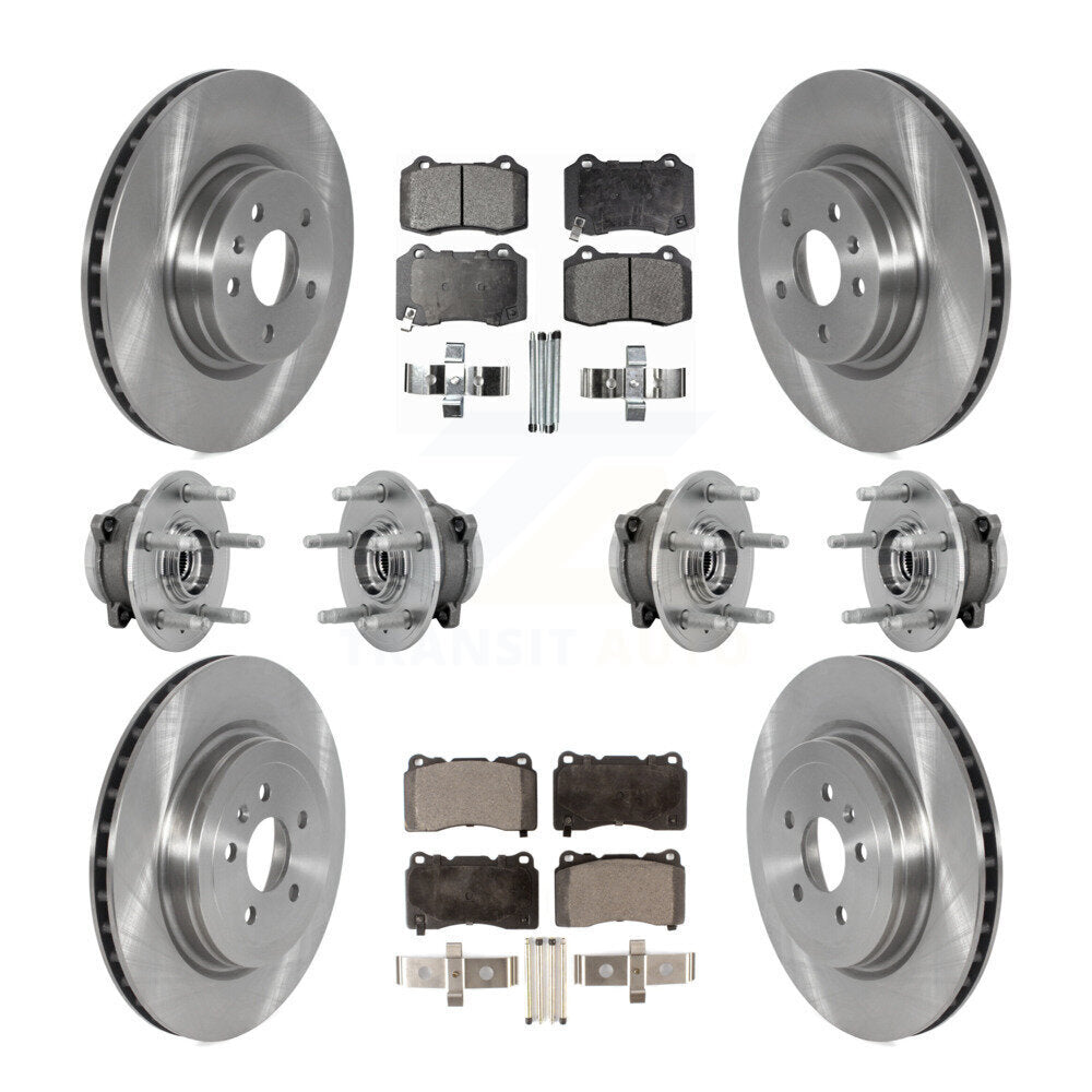 Kit de rotor et de plaquettes de frein à disque, roulement de moyeu avant et arrière (10 pièces) pour Tesla X 2017 – 2019