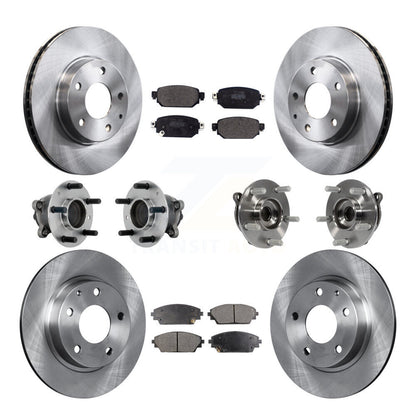 Kit de rotor et de plaquettes de frein avec roulement de moyeu avant et arrière (10 pièces) pour Mazda CX-3 FW 2019 – 2021