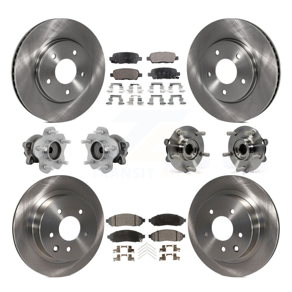 Kit de plaquettes de Rotor de frein à disque, roulement de moyeu avant et arrière (10 pièces) pour Nissan LEA 2011 – 2012