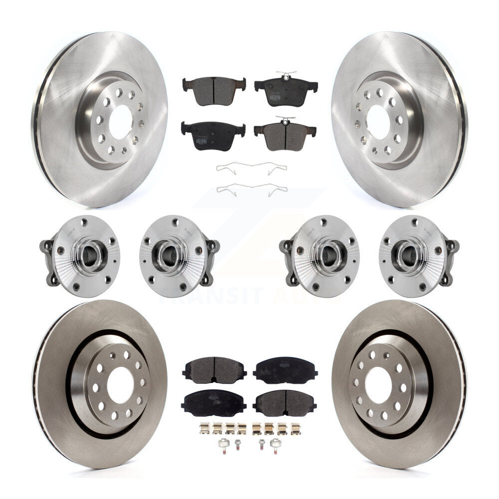 Kit de plaquettes de Rotor de frein, roulement de moyeu avant et arrière (10 pièces) pour Volkswagen Atlas Cross AW