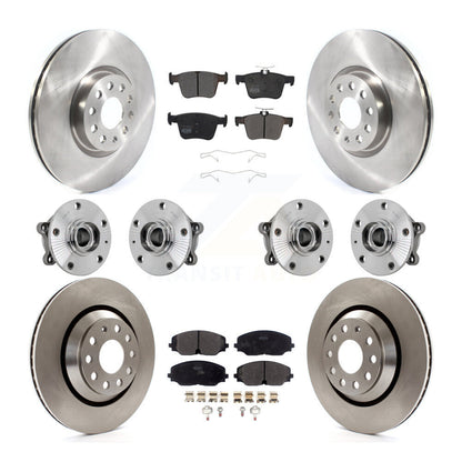 Kit de plaquettes de Rotor de frein, roulement de moyeu avant et arrière (10 pièces) pour Volkswagen Atlas Cross AW
