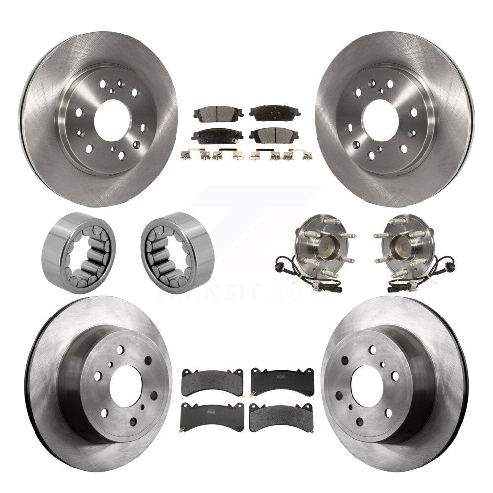 Kit de patins de Rotor de frein, roulement de moyeu avant et arrière (10 pièces) pour GMC Sierra 1500 Yuko