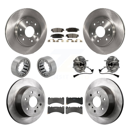 Kit de patins de Rotor de frein, roulement de moyeu avant et arrière (10 pièces) pour GMC Sierra 1500 Yuko