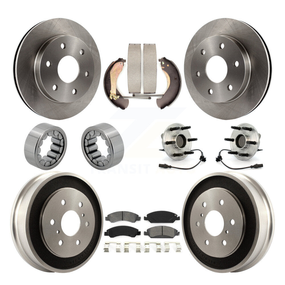 Kit de patins de rotor de frein à disque, roulement de moyeu avant et arrière (10 pièces) pour GMC Sierra 150