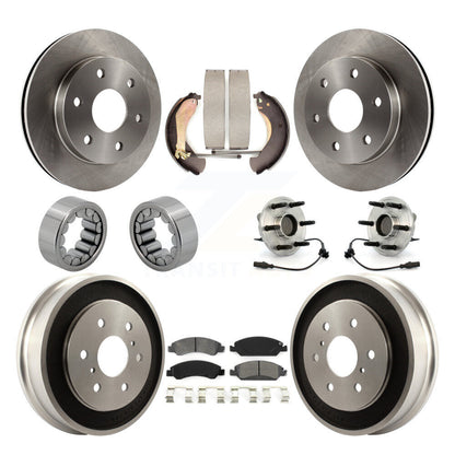 Kit de patins de rotor de frein à disque, roulement de moyeu avant et arrière (10 pièces) pour GMC Sierra 150