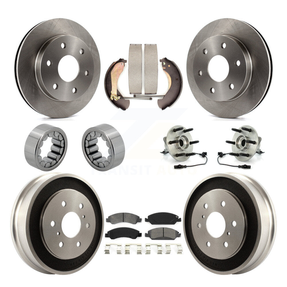 Kit de patins de rotor de frein à disque, roulement de moyeu avant et arrière (10 pièces) pour GMC Sierra 150