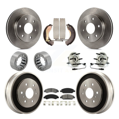 Kit de patins de rotor de frein à disque, roulement de moyeu avant et arrière (10 pièces) pour GMC Sierra 150