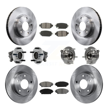 Kit de rotor et de plaquettes de frein avec roulement de moyeu avant et arrière (10 pièces) pour Mazda CX-3 FW 2019 – 2021