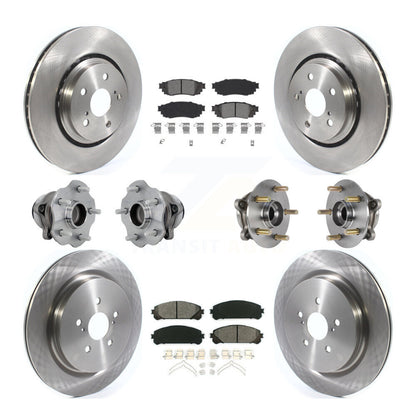 Kit de plaquettes de Rotor de frein, roulement de moyeu avant et arrière (10 pièces) pour Lexus RX350 RX350L RX450
