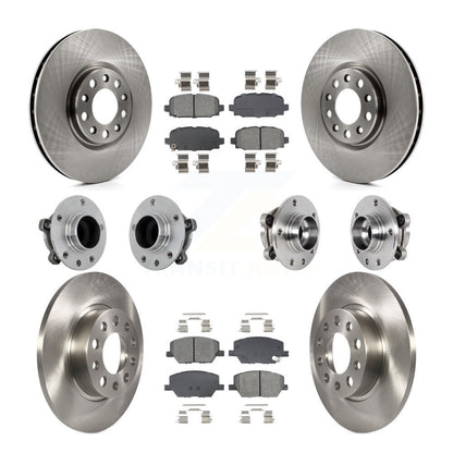 Kit de Rotor et plaquettes de frein à disque, roulement de moyeu avant et arrière (10 pièces) pour Jeep Compass FW