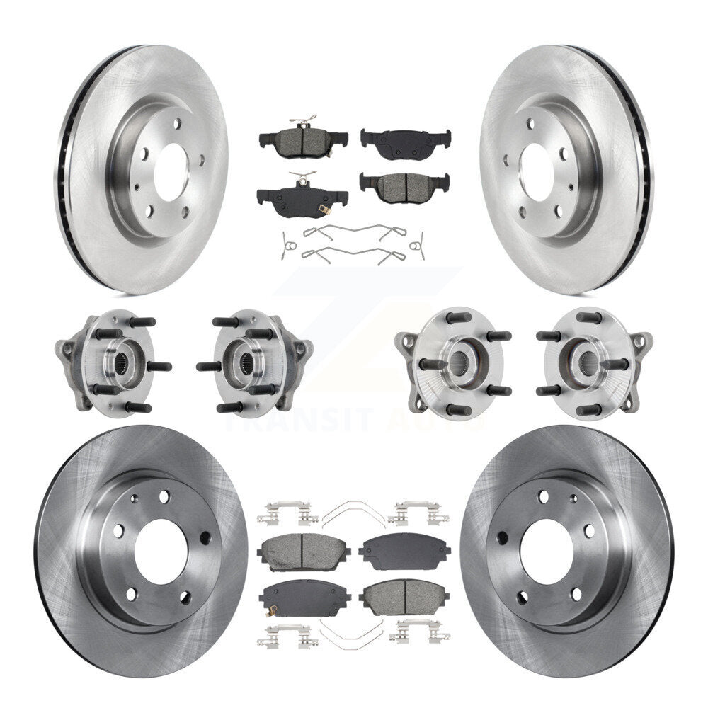 Kit de plaquettes de rotor de frein à disque, roulement de moyeu avant et arrière (10 pièces) pour Mazda 3 AW 2021 – 2022