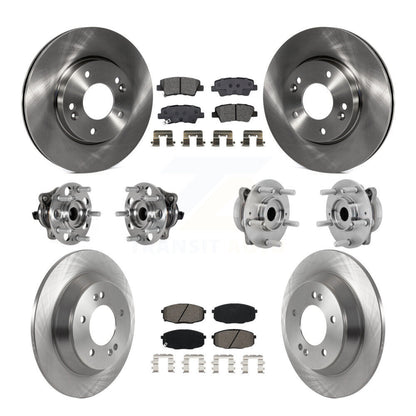 Kit de plaquettes de Rotor de frein, roulement de moyeu avant et arrière (10 pièces), pour Hyundai Kona FWD avec 1.6