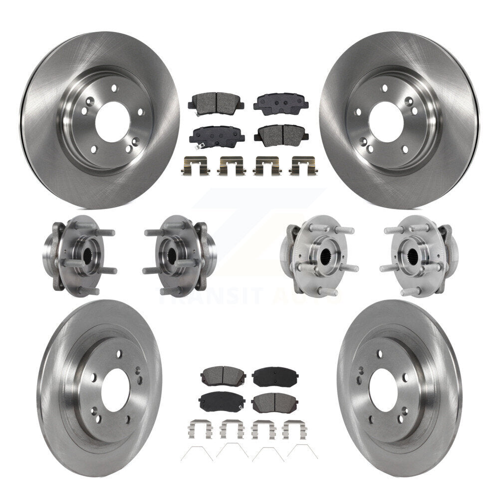 Kit de plaquettes de Rotor de frein à disque, roulement de moyeu avant et arrière (10 pièces) pour Hyundai Kona AW 2022