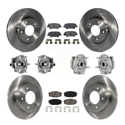 Kit de plaquettes de Rotor de frein, roulement de moyeu avant et arrière (10 pièces), pour Hyundai Kona FWD avec 2.0