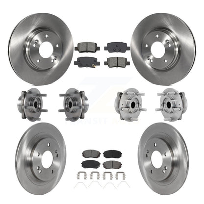 Kit de rotors et plaquettes de frein à disque, roulements de moyeu avant et arrière (10 pièces) pour Kia Seltos