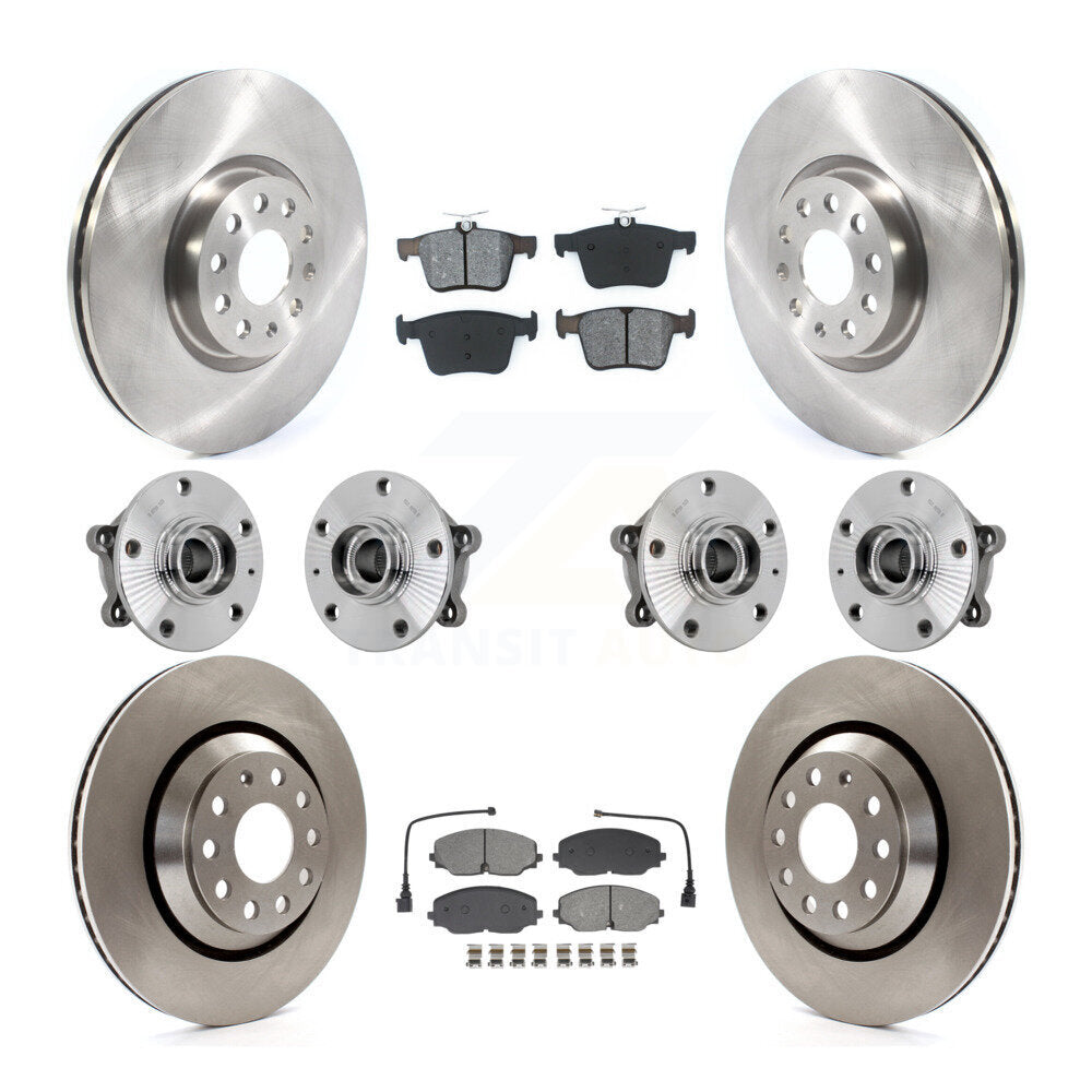 Kit de plaquettes de Rotor de frein, roulement de moyeu avant et arrière (10 pièces) pour Volkswagen Atlas Cross AW
