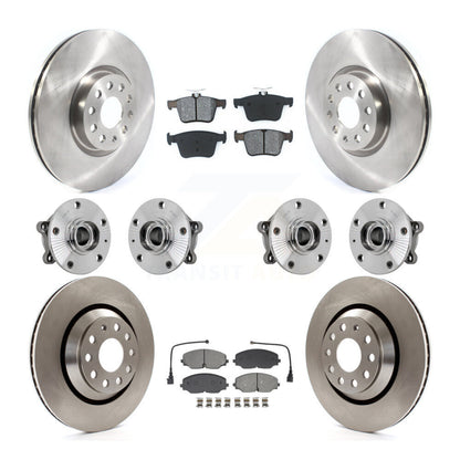 Kit de plaquettes de Rotor de frein, roulement de moyeu avant et arrière (10 pièces) pour Volkswagen Atlas Cross AW