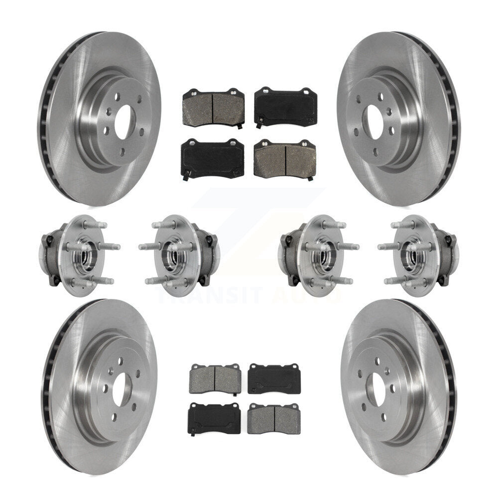 Kit de rotor et de plaquettes de frein à disque, roulement de moyeu avant et arrière (10 pièces) pour Tesla X 2017 – 2019