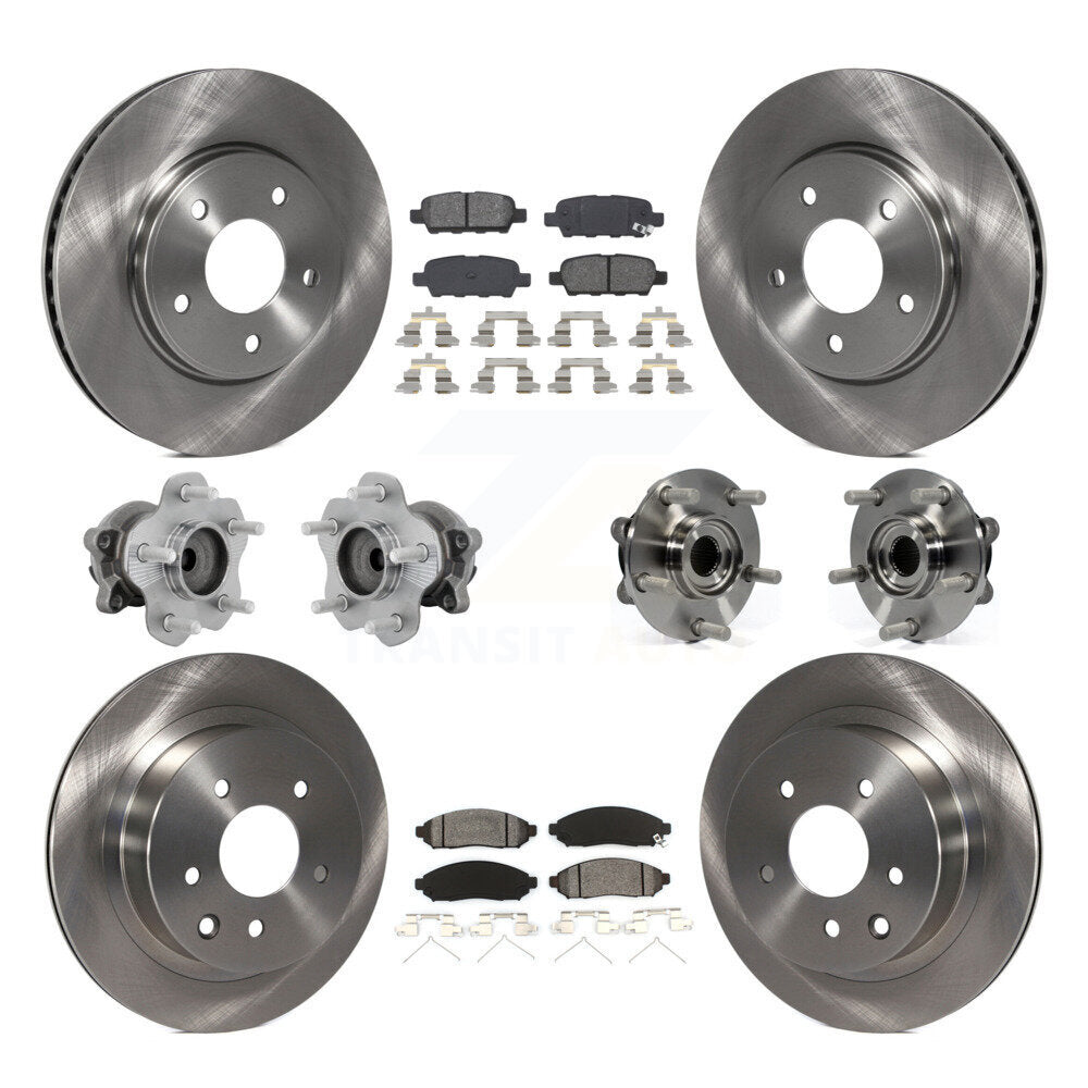 Kit de plaquettes de Rotor de frein à disque, roulement de moyeu avant et arrière (10 pièces) pour Nissan LEA 2011 – 2012