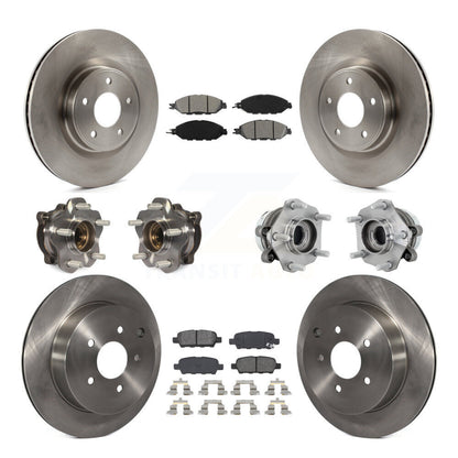 Kit de Rotor et de plaquettes de frein à disque, roulement de moyeu avant et arrière (10 pièces) pour Nissan Murano AW