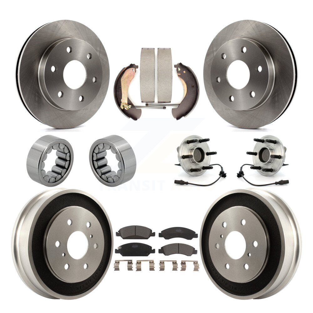 Kit de patins de rotor de frein à disque, roulement de moyeu avant et arrière (10 pièces) pour GMC Sierra 150