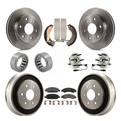 Kit de patins de rotor de frein à disque, roulement de moyeu avant et arrière (10 pièces) pour GMC Sierra 150