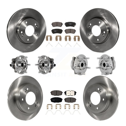 Kit de rotors et plaquettes de frein à disque, roulements de moyeu avant et arrière (10 pièces) pour Hyundai Kona