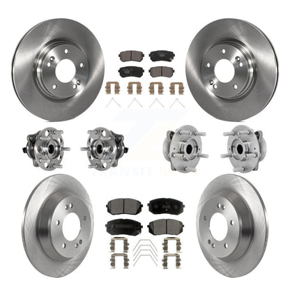 Kit de rotors et plaquettes de frein à disque, roulements de moyeu avant et arrière (10 pièces) pour Hyundai Kona