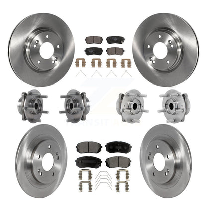 Kit de rotors et plaquettes de frein, roulement de moyeu avant et arrière (10 pièces), pour Hyundai Kona Kia Selto
