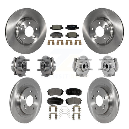 Kit de rotors et plaquettes de frein à disque, roulements de moyeu avant et arrière (10 pièces) pour Kia Seltos