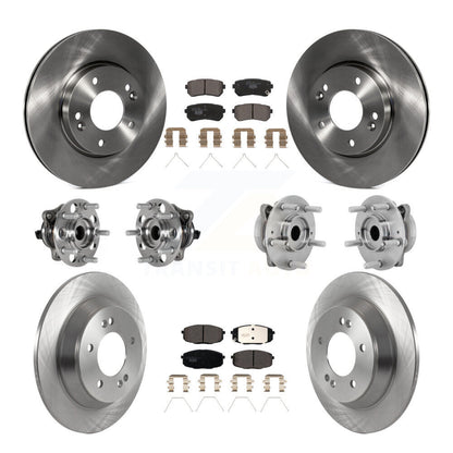 Kit de plaquettes de Rotor de frein, roulement de moyeu avant et arrière (10 pièces), pour Hyundai Kona FWD avec 1.6