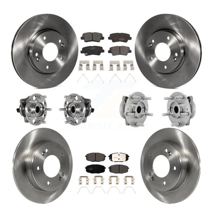 Kit de plaquettes de Rotor de frein, roulement de moyeu avant et arrière (10 pièces), pour Hyundai Kona FWD avec 2.0