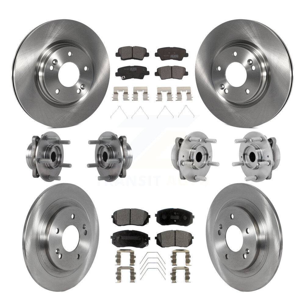 Kit de plaquettes de Rotor de frein à disque, roulement de moyeu avant et arrière (10 pièces) pour Hyundai Kona AW 2022