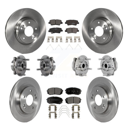 Kit de plaquettes de Rotor de frein à disque, roulement de moyeu avant et arrière (10 pièces) pour Hyundai Kona AW 2022
