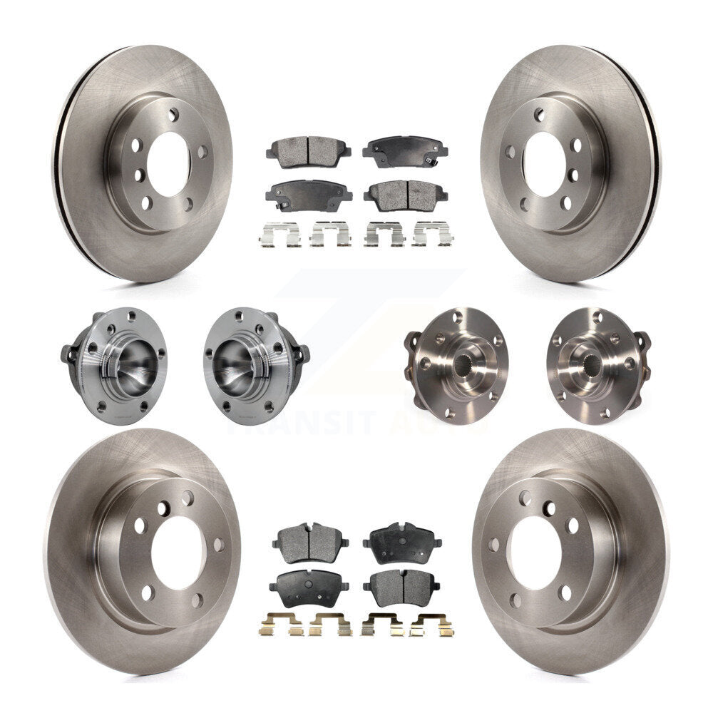 Kit de Rotor et de plaquettes de frein, roulement de moyeu avant et arrière (10 pièces) pour Mini Cooper Countryma
